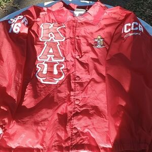 Kappa Alpha Psi Red Stitched Line Jacket Personalized.